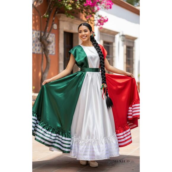 Mexican two piece day of the dead dress mexico todo corazon - Picture 10 of 10